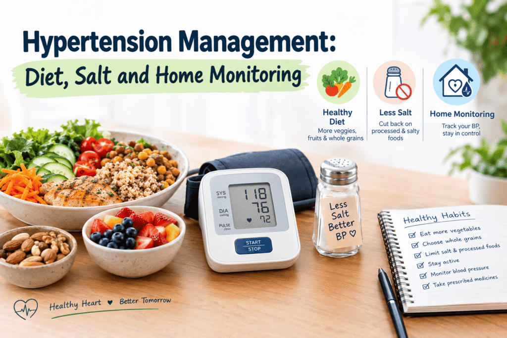 Hypertension Management: Diet, Salt and Home Monitoring