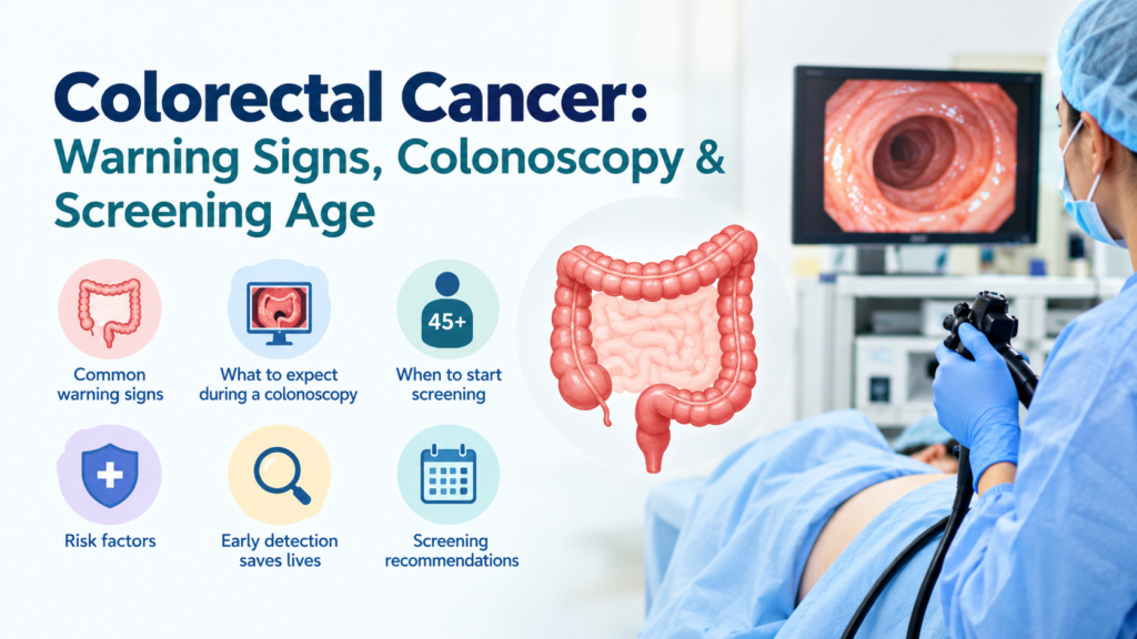 Colorectal Cancer: Warning Signs, Colonoscopy & Screening Age