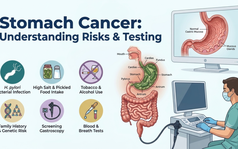 Stomach cancer: H. pylori, Risk factors and early Diagnosis